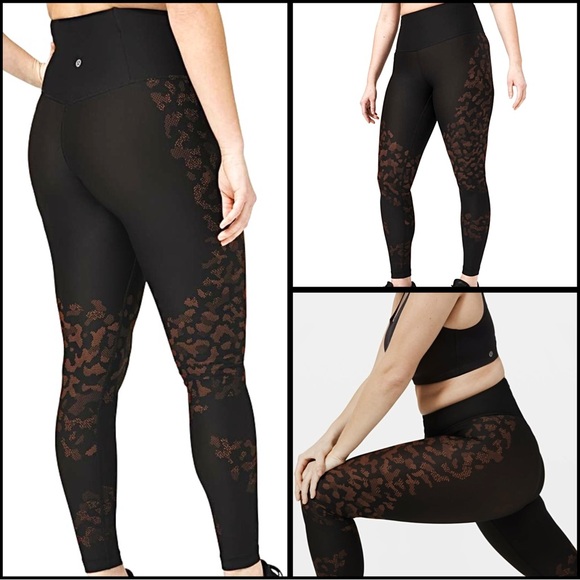 Lululemon 🍋 Mapped Out Copper Camo High Rise Tight 28” Black Leggings Size 8 - Picture 3 of 14